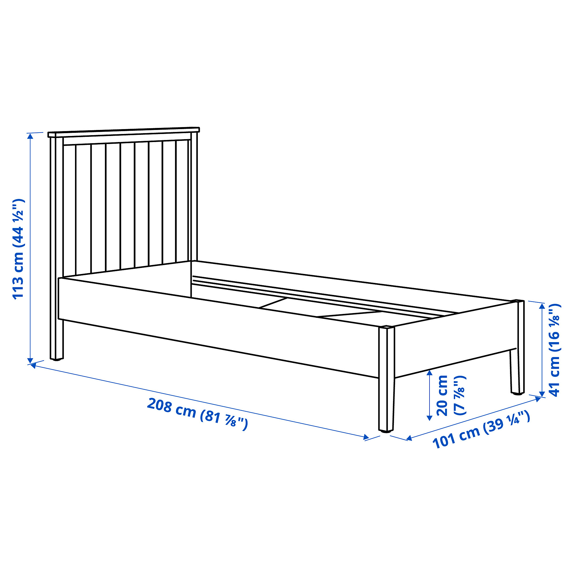 GULLABERG bed frame