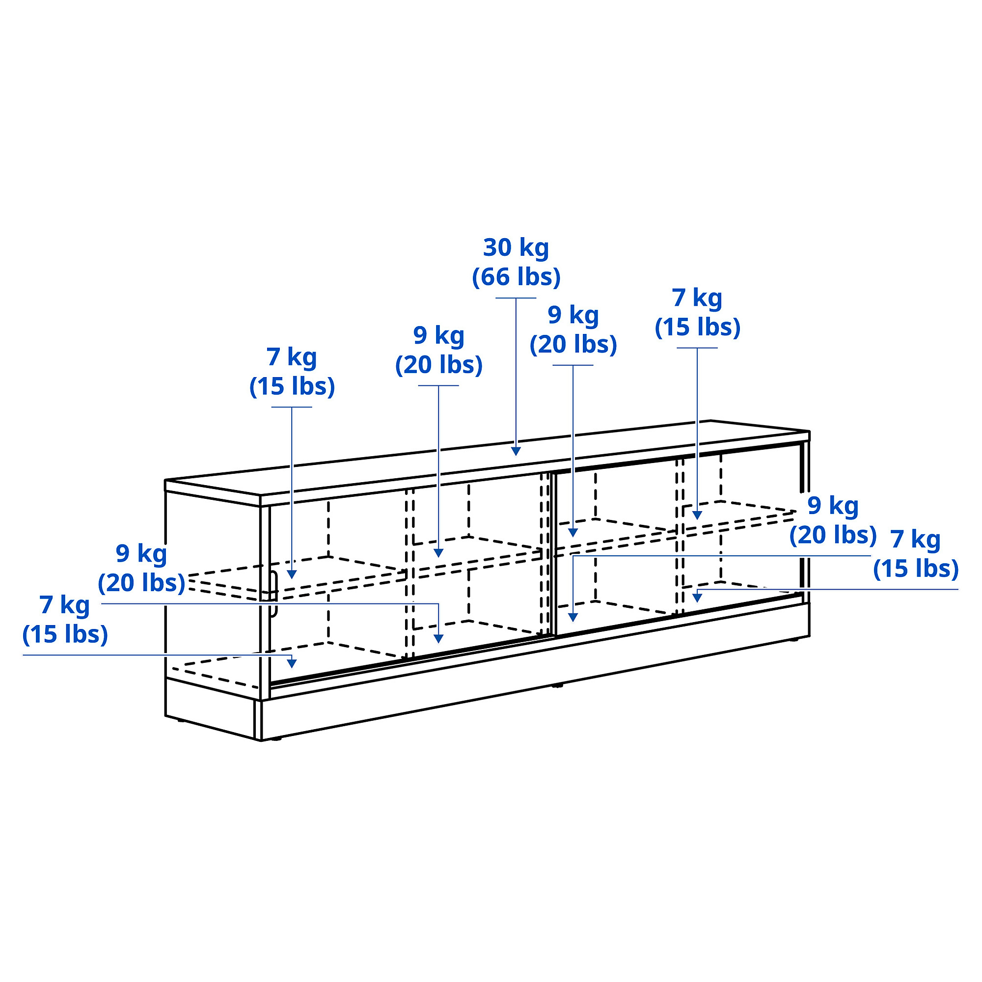 TONSTAD TV bench