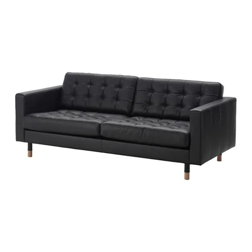 LANDSKRONA - three-seat sofa, Grann/Bomstad black/wood | IKEA Taiwan Online - PE514785_S4