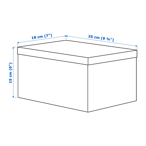 GJÄTTA storage box with lid