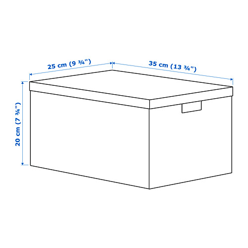 GJÄTTA storage box with lid