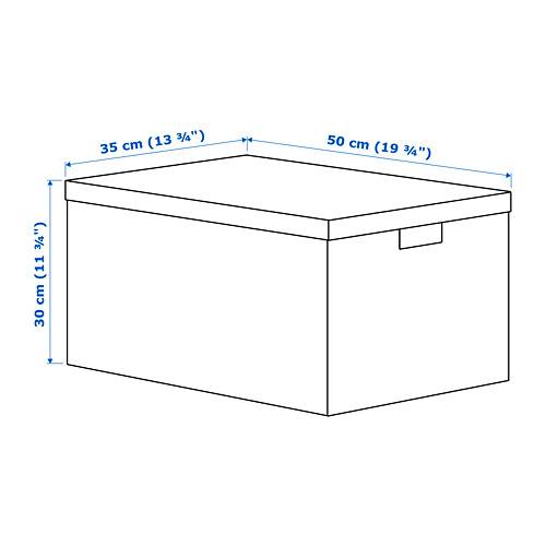 TJENA - 附蓋收納盒, 白色 | IKEA 線上購物 - PE690073_S4