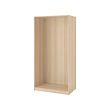 PAX - 衣櫃/衣櫥框架, 染白橡木紋, 100x58x201 公分 | IKEA 線上購物 - PE733039_S2 