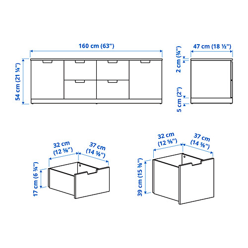 NORDLI 抽屜櫃/6抽