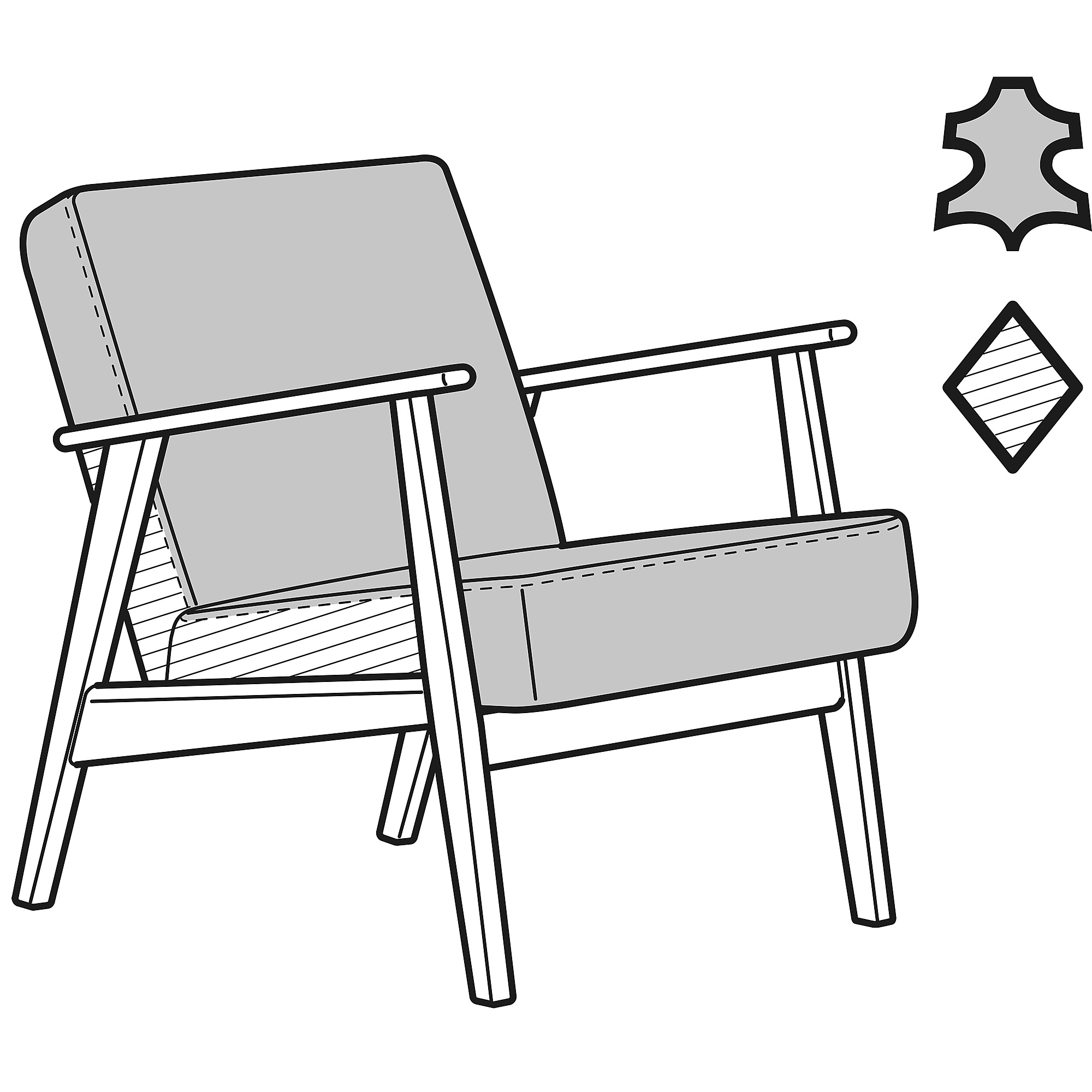 EKENÄSET 扶手椅