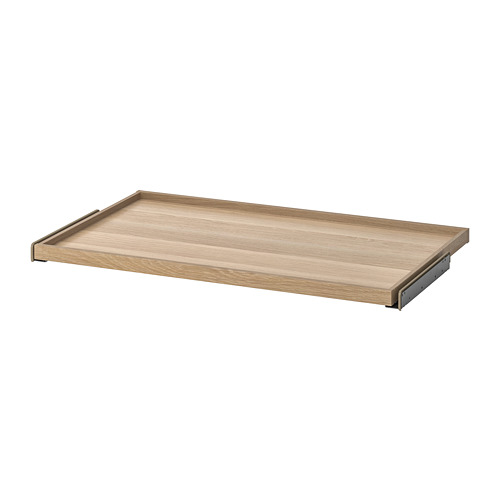 KOMPLEMENT - pull-out tray, white stained oak effect, 100x58 cm | IKEA Taiwan Online - PE733067_S4