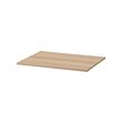 KOMPLEMENT - shelf, white stained oak effect, 75x58 cm | IKEA Taiwan Online - PE733093_S2 