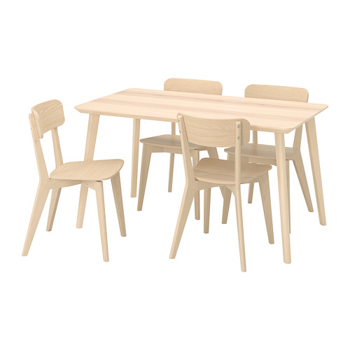 LISABO/LISABO - table and 4 chairs, ash veneer/ash, 140x78 cm | IKEA Taiwan Online - PE787668_S4