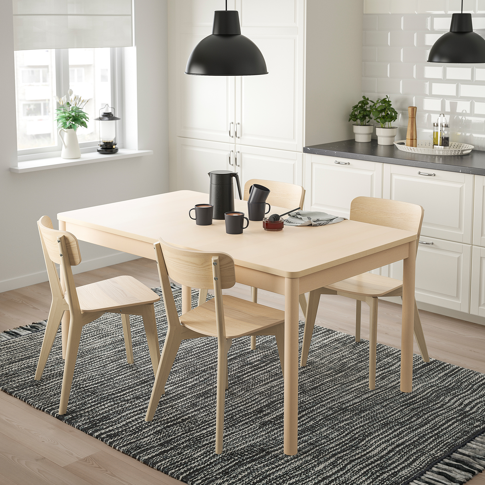 RÖNNINGE/LISABO table and 4 chairs