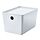 KUGGIS - 附蓋收納盒, 白色 | IKEA 線上購物 - PE832058_S1