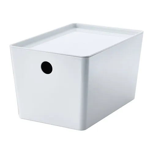 KUGGIS - box with lid, white, 18x26x15 cm | IKEA Taiwan Online - PE832058_S4