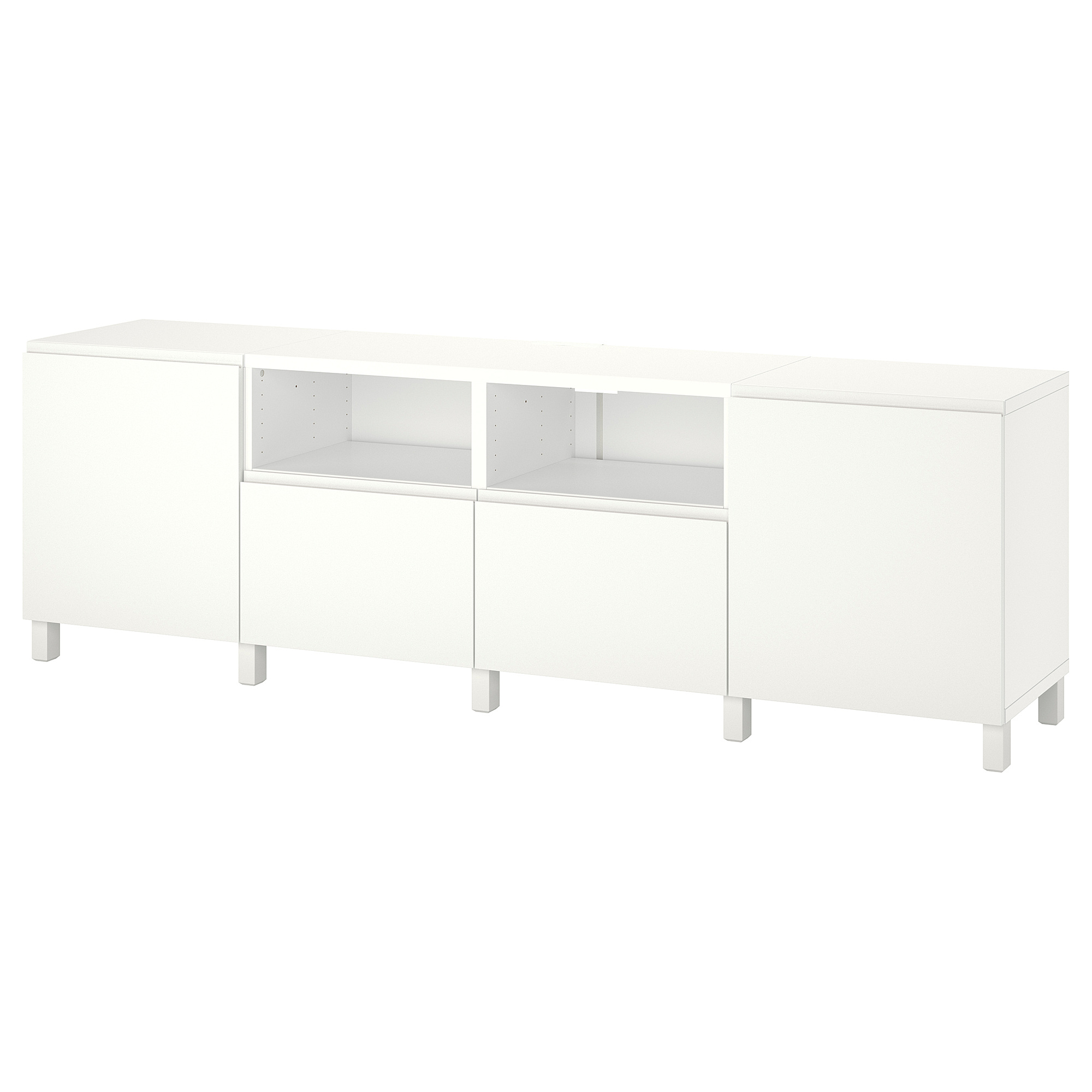 BESTÅ TV bench with doors and drawers