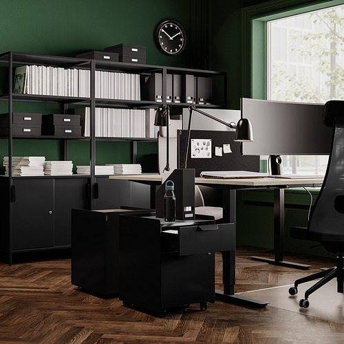 TROTTEN - 升降式桌面底框, 碳黑色 | IKEA 線上購物 - PE832072_S4