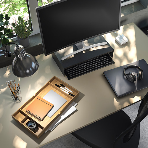TROTTEN - 書桌/工作桌, 米色/碳黑色 | IKEA 線上購物 - PE832079_S4