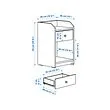 HAUGA bedroom furniture, set of 2