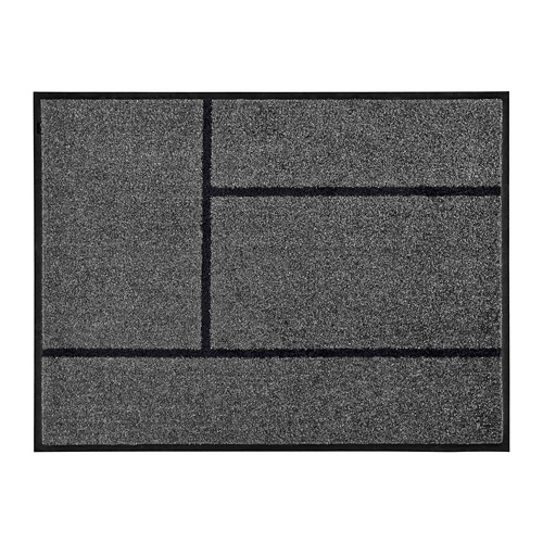 KÖGE - door mat, grey/black, 69x90 cm | IKEA Taiwan Online - PE733152_S4