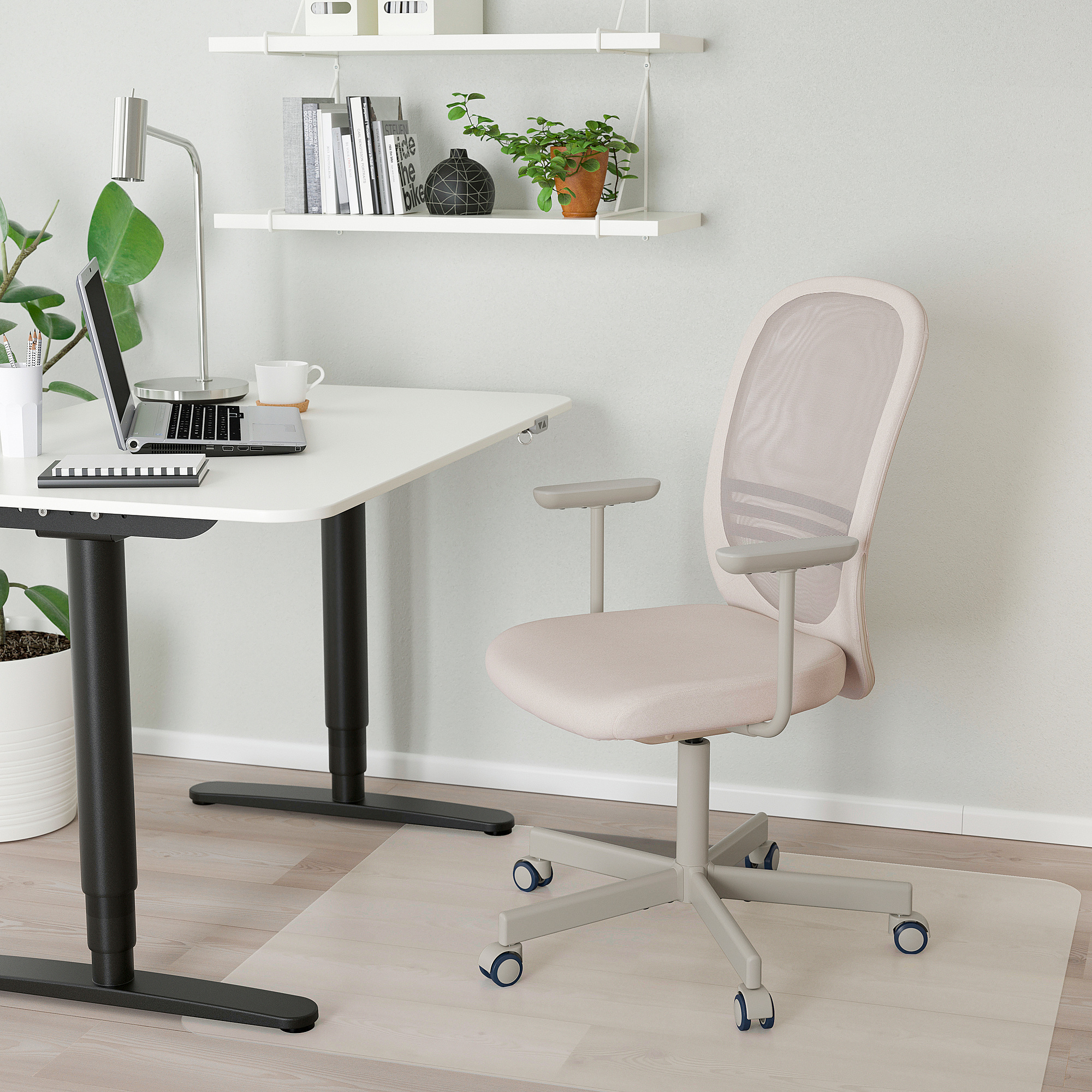 FLINTAN office chair with armrests