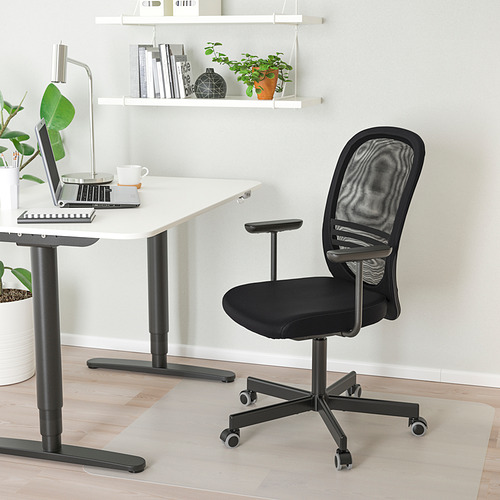 FLINTAN office chair with armrests