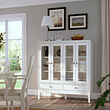 IDANÄS cabinet with bi-folded glass doors
