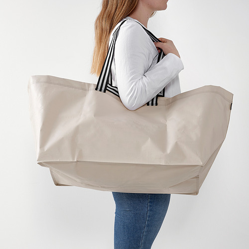GÖRSNYGG - 環保購物袋, 淺米色 | IKEA 線上購物 - PE832334_S4