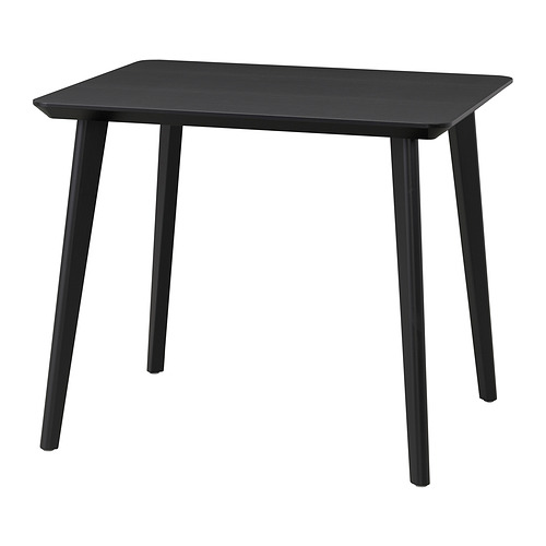 LISABO - table, black/ash veneer, 88x78 cm | IKEA Taiwan Online - PE913821_S4