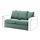 GRÖNLID - cover for 2-seat sofa-bed section, Ljungen light green | IKEA Taiwan Online - PE689996_S1