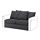 GRÖNLID - cover for 2-seat sofa-bed section, Sporda dark grey | IKEA Taiwan Online - PE690000_S1