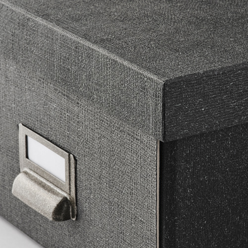 TJOG - storage box with lid, dark grey | IKEA Taiwan Online - PE787915_S4