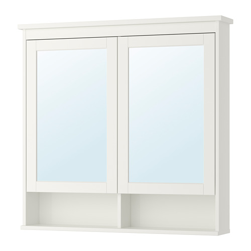 HEMNES - mirror cabinet with 2 doors, white, 103x16x98 cm | IKEA Taiwan Online - PE733352_S4