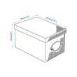 KVARNVIK storage box with lid