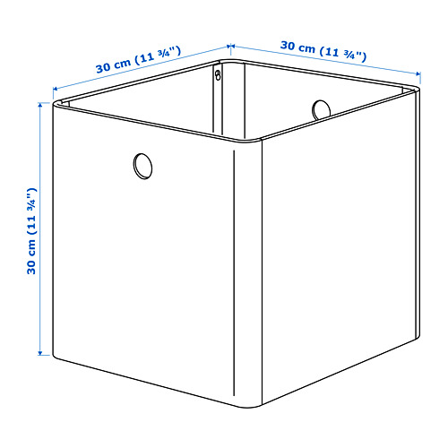KUGGIS - 收納盒 30x30x30公分, 白色 | IKEA 線上購物 - PE690917_S4