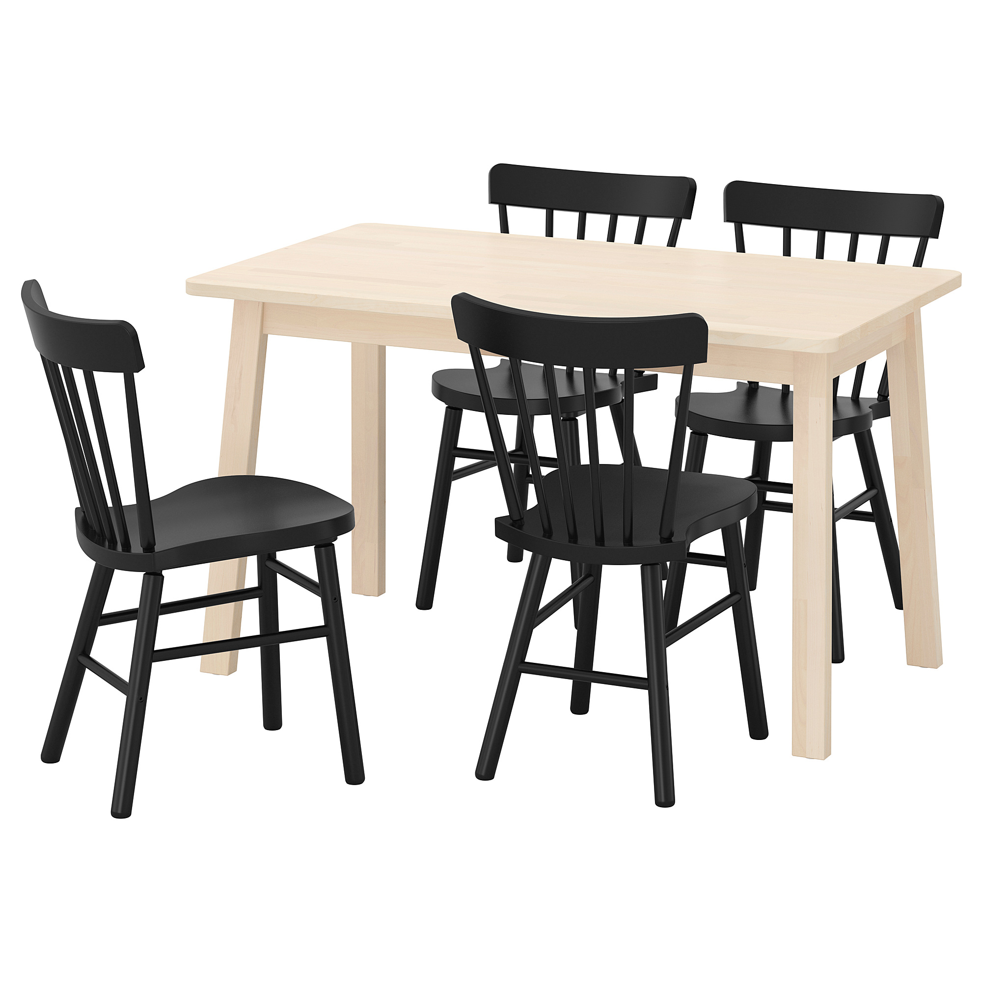 NORRÅKER/NORRARYD table and 4 chairs
