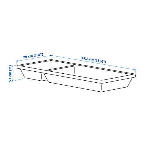 VARIERA utensil tray