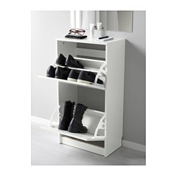 BISSA - shoe cabinet with 2 compartments, black/brown | IKEA Taiwan Online - PE727752_S3