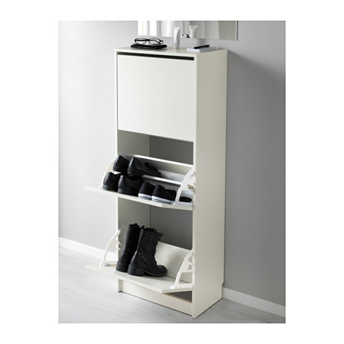 BISSA - 三格鞋櫃, 白色 | IKEA 線上購物 - PE578017_S4