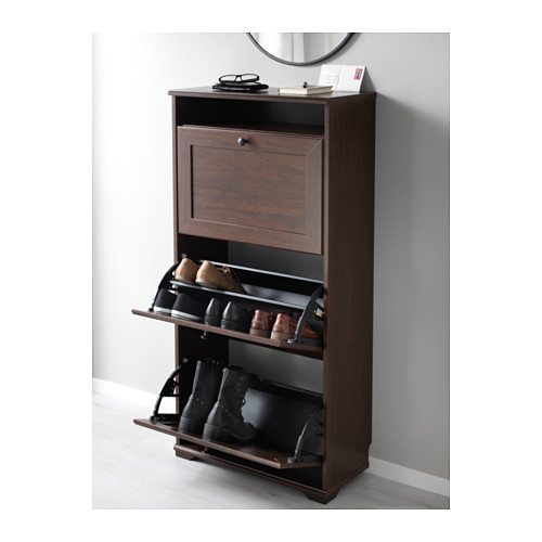 BRUSALI shoe cabinet with 3 compartments