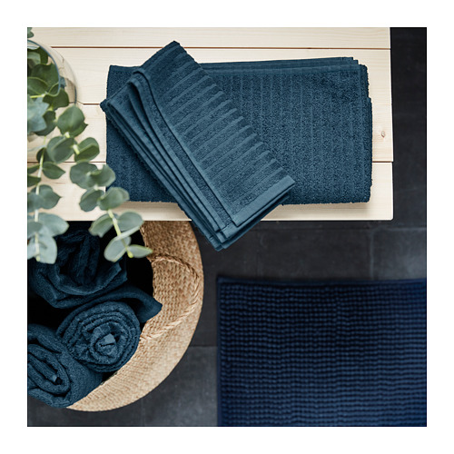 VÅGSJÖN - bath towel, dark blue | IKEA Taiwan Online - PE690077_S4