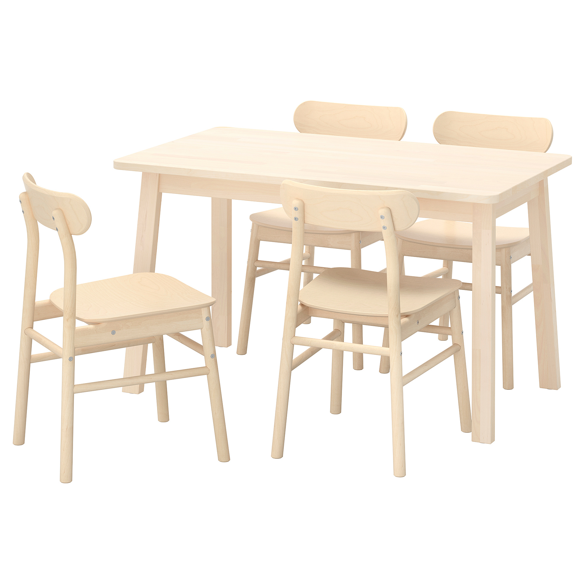 NORRÅKER/RÖNNINGE 餐桌附4張餐椅