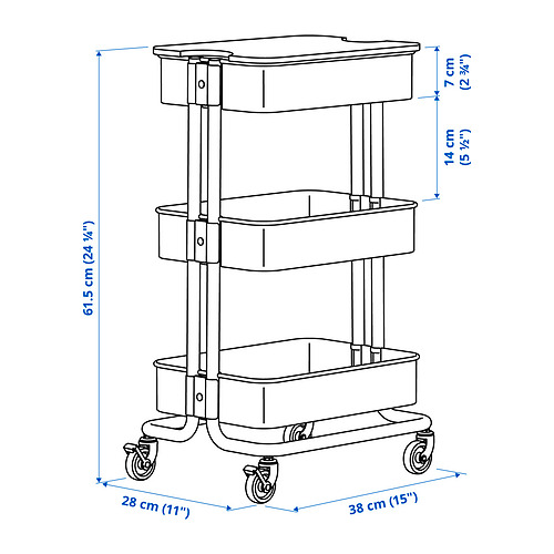 RÅSKOG/NORRÅVA 附蓋推車