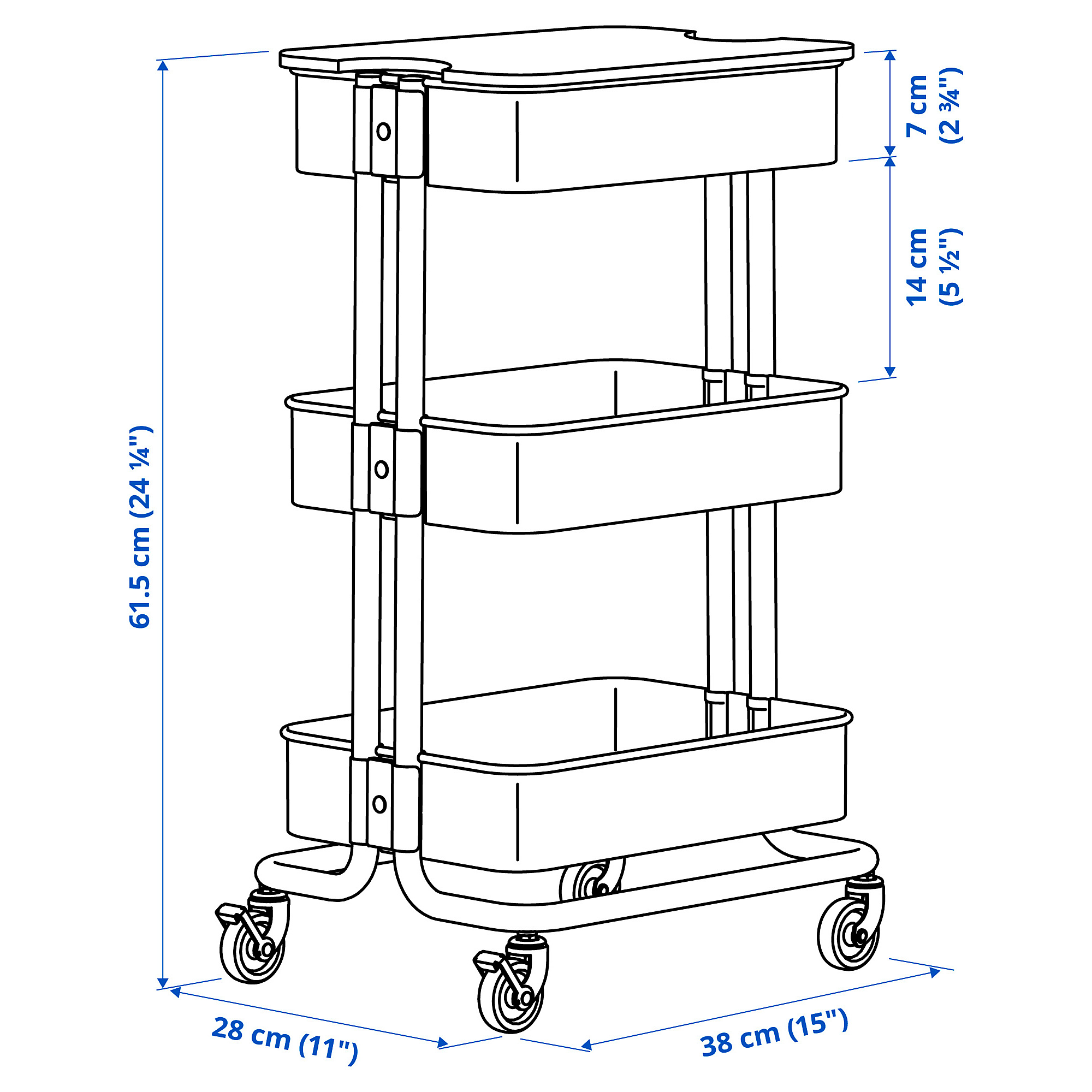 RÅSKOG/NORRÅVA 附蓋推車