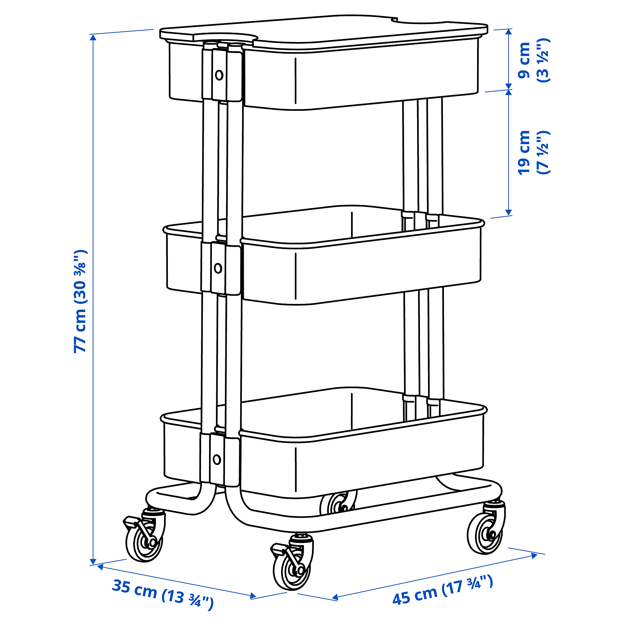 RÅSKOG/NORRÅVA 附蓋推車