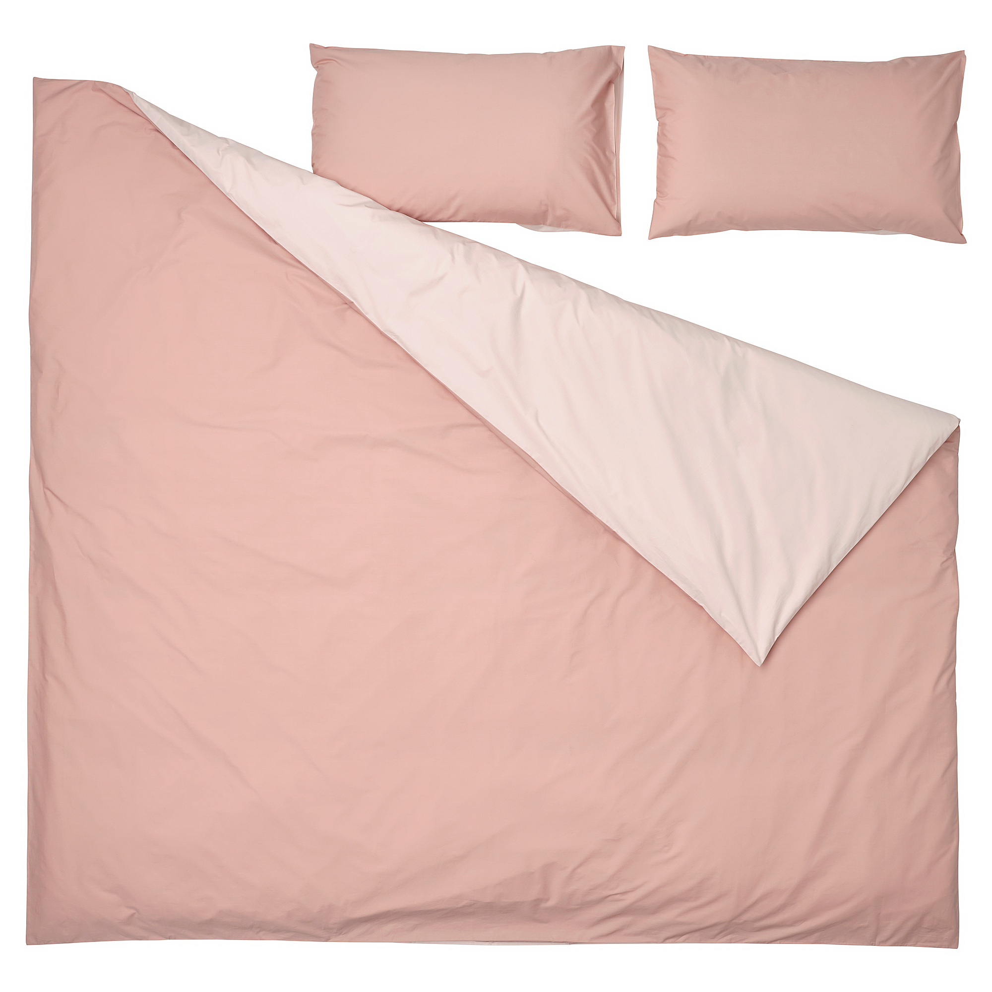 STRANDTALL duvet cover and 2 pillowcases