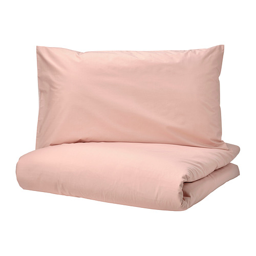 STRANDTALL duvet cover and 2 pillowcases