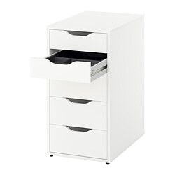 ALEX - drawer unit, with insert white, 36x70 cm | IKEA Taiwan Online
