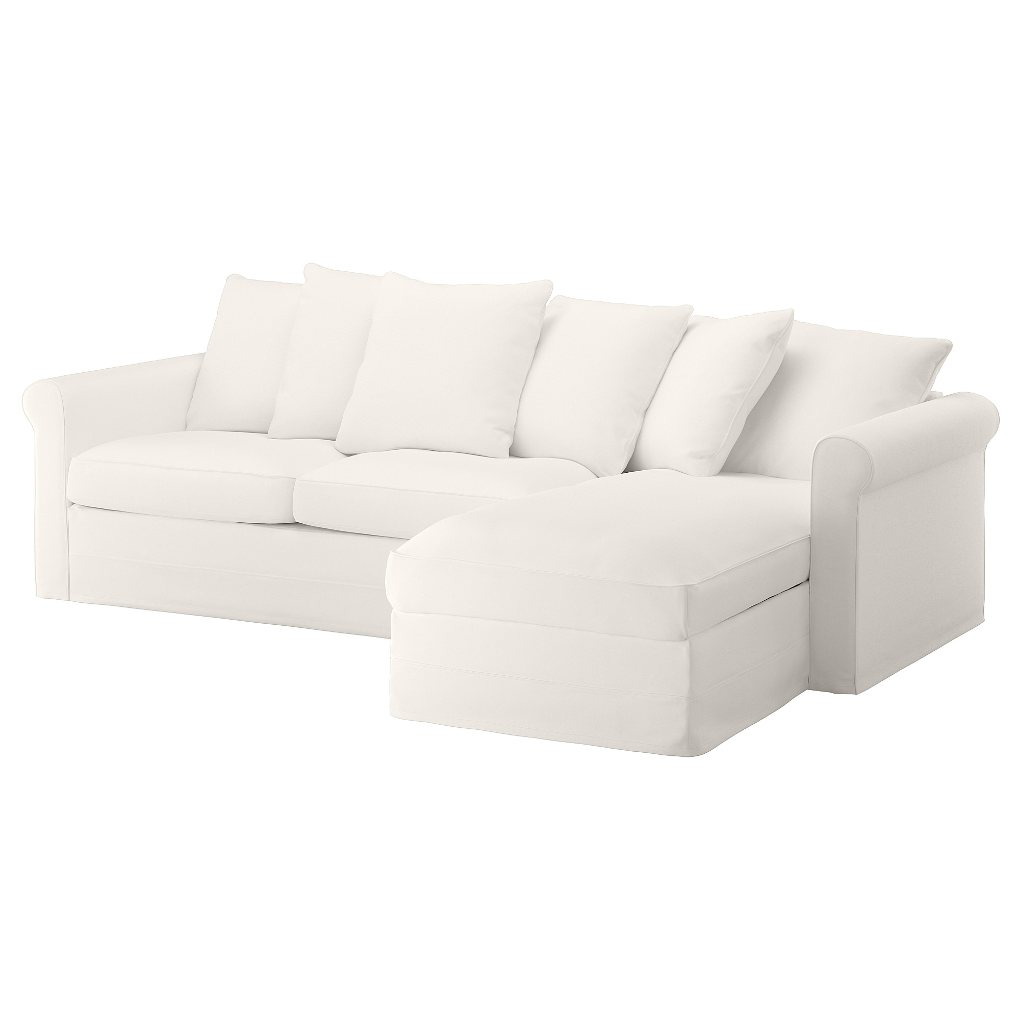GRÖNLID cover 3-seat sofa-bed w chaise lng