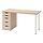 LAGKAPTEN/ALEX - desk, white stained oak effect/white | IKEA Taiwan Online - PE832400_S1