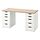 LAGKAPTEN/ALEX - desk, white stained oak effect/white | IKEA Taiwan Online - PE832396_S1