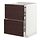 METOD/MAXIMERA - bc w pull-out work surface/3drw, white Askersund/dark brown ash effect | IKEA Taiwan Online - PE832491_S1