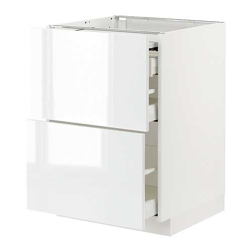 METOD/MAXIMERA - bc w pull-out work surface/3drw, white/Ringhult white | IKEA Taiwan Online - PE832604_S4