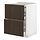 METOD/MAXIMERA - bc w pull-out work surface/3drw, white/Sinarp brown | IKEA Taiwan Online - PE832450_S1